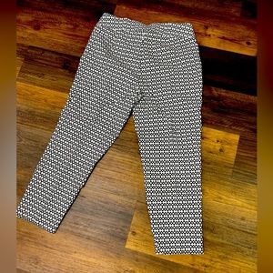 Black and white plus size pants
